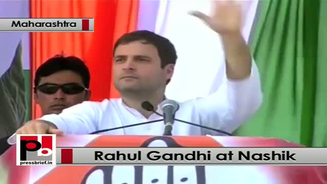 Watch At Nashik in Maharashtra, Rahul Gandhi attacks Modi government Video