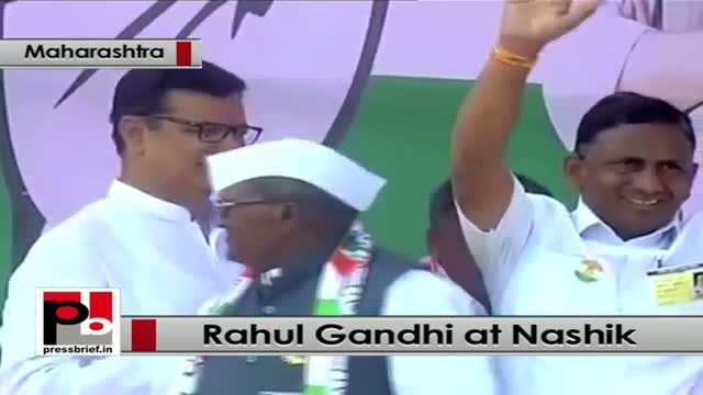 Watch Rahul Gandhi in Nashik, Maharashtra slams Modi govt Video