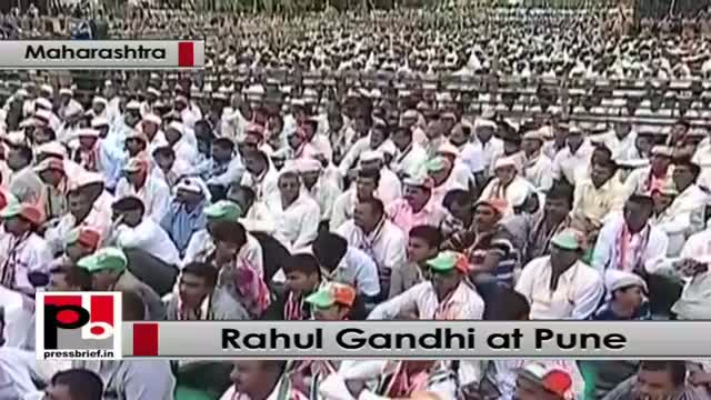 Watch Rahul Gandhi addresses Congress rally at Pune, slams Modi govt Video