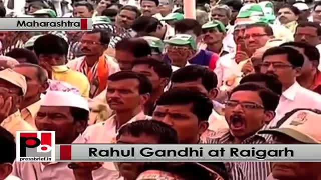 Watch Rahul Gandhi address Congress rally at Raigarh in Maharashtra slams Modi Govt Video