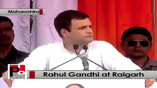 Watch Rahul Gandhi addresses Congress poll rally at Raigarh in Maharashtra, attacks BJP and Centre Video