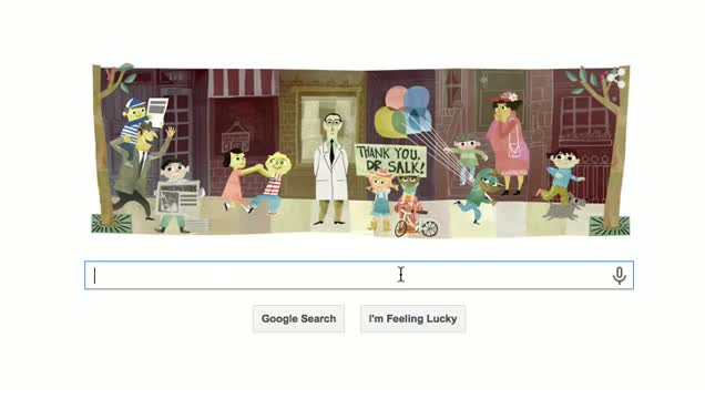 Watch Google Doodle Jonas Salk's 100th Birthday Video