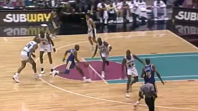 Watch NBA: Tim Hardaway Leads the Warriors Past David Robinson's Spurs on Opening Night - League Pass Look Back Video