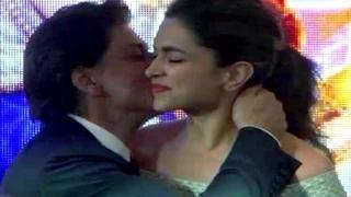 Watch Shahrukh Khan,Deepika Padukone KISS at SHARABI Happy New Year SONG LAUNCH Video