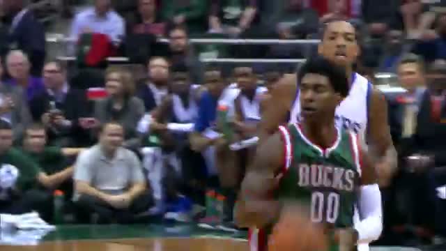 Watch NBA: Jabari Parker Finishes the Fastbreak with an Emphatic Jam Video