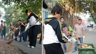Watch Amitabh Bachchan Joins PM Narendra Modi's SWACHH BHARAT ABHIYAAN Video