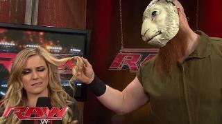 Watch Erick Rowan has his eye on Renee Young: WWE Raw, Nov. 3, 2014 Video