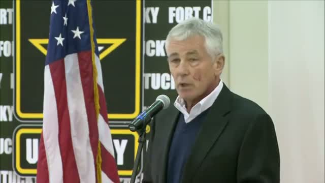 Watch Hagel on Ebola: 'We're Not at the End Yet' Video