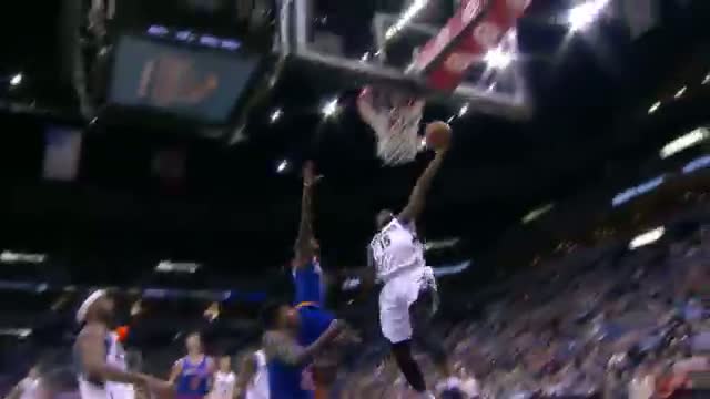 Watch NBA: Shabazz Muhammad Skies to Throw Down the One-Handed Oop Video