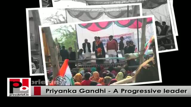 Watch Progressive leader Priyanka Gandhi Vadra - Young Congress campaigner Video