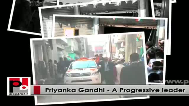 Watch Young Congress campaigner Priyanka Gandhi - a leader with progressive ideas Video