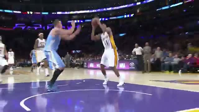 Watch NBA: Wesley Johnson Flies for the And-1 Posterizing Dunk on Danilo Gallinari Video