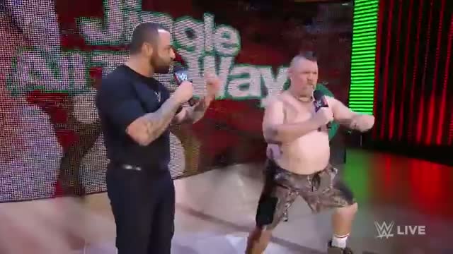 Watch Larry the Cable Guy and Santino Marella address the WWE Universe: WWE Raw, November 24, 2014 Video