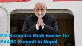 Watch PM Shri Narendra Modi Leaving for SAARC Summit Video