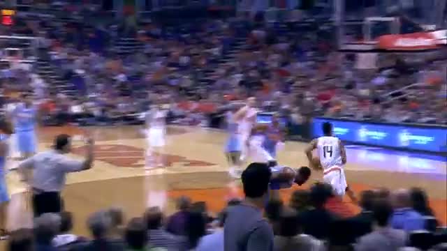 Watch NBA: Gerald Green Drives Baseline and Finishes with Flare Video