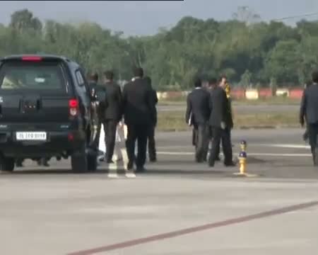Watch PM Arrival at Agartala Video