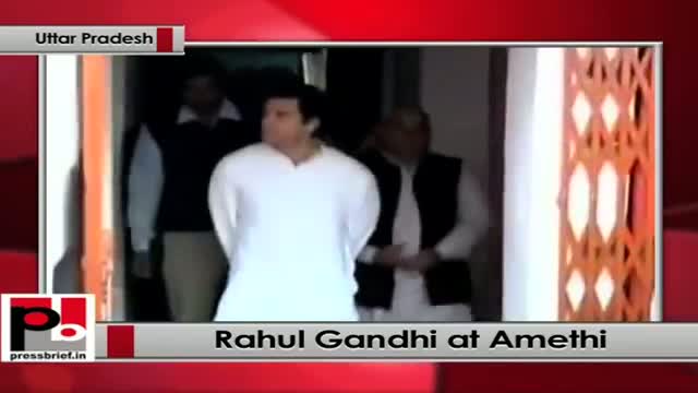 Watch Rahul Gandhi on a two-day visit to Amethi, to meet Congress party workers Video