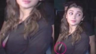 Watch Alia Bhatt Pink Bra Exposed At Femina Magazines 55th Anniversary Video