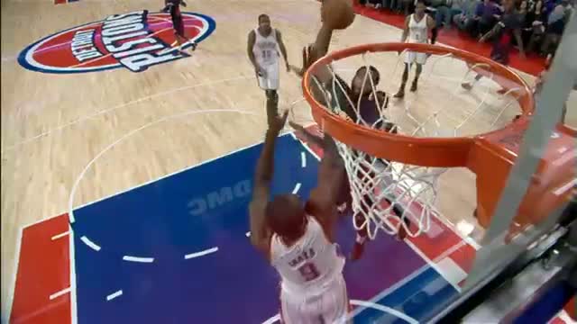 Watch NBA: Andre Drummond Posterizes Ibaka Video