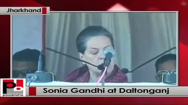 Watch Jharkhand elections: Sonia Gandhi urges people of Daltonganj to vote for Congress Video