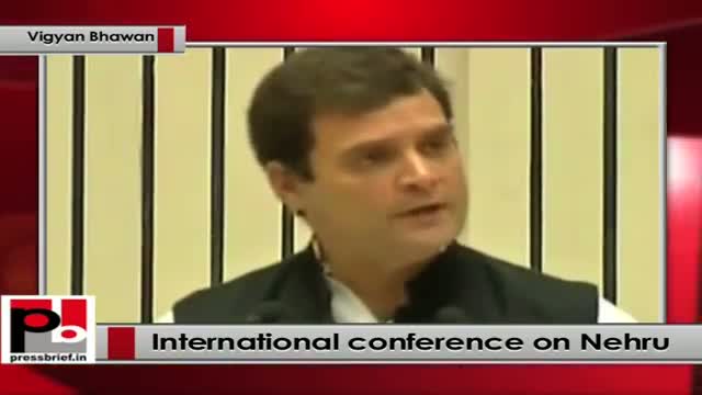 Watch At International Conference on Pt Nehru, Rahul Gandhi targets Modi govt Video