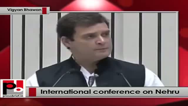 Watch Rahul Gandhi targets Modi government at International Conference on Pt Nehru Video