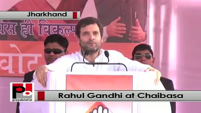 Watch Jharkhand polls, At Chaibasa Rahul Gandhi attacks BJP, Modi govt Video