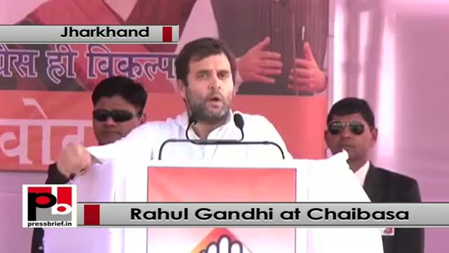 Watch Jharkhand polls, At Chaibasa Rahul Gandhi takes on BJP, Modi govt Video