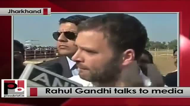 Watch Rahul Gandhi talks to media: Jharkhand will develop only if its people are empowered Video
