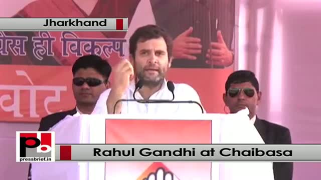Watch Jharkhand polls: At Chaibasa rally, Rahul Gandhi says Modi works only for selected industrialists Video