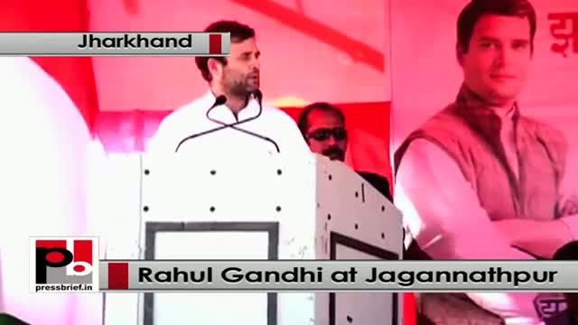 Watch Jharkhand polls, At Jagannathpur Rahul Gandhi slams Modi govt Video