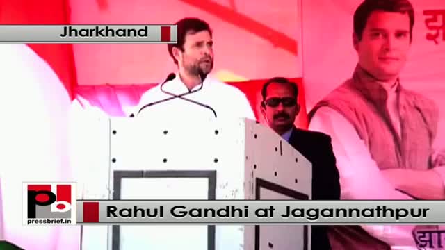 Watch Jharkhand polls: Rahul Gandhi at Jagannathpur attacks Narendra Modi govt Video