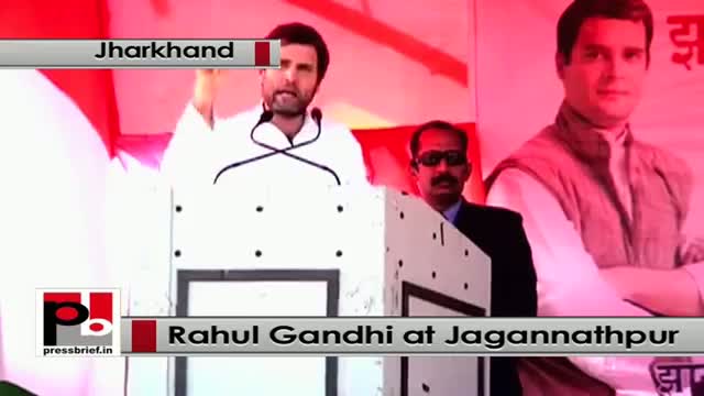 Watch Jharkhand polls, At Jagannathpur, Rahul Gandhi attacks BJP, Modi govt Video