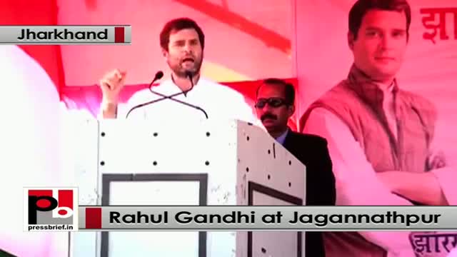 Watch At Jagannathpur, Jharkhand, Rahul Gandhi hits out at BJP and Modi govt Video