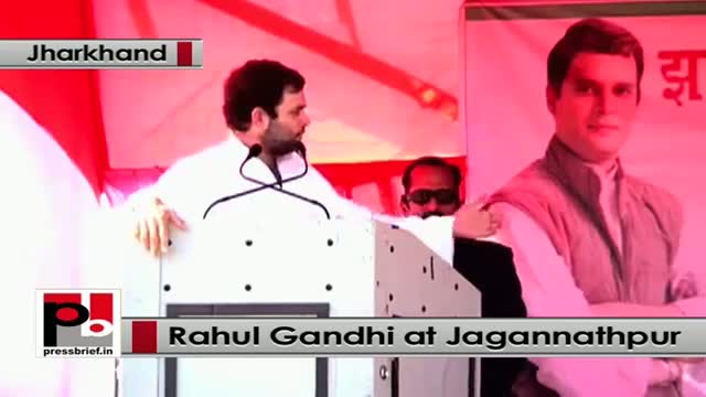 Watch Jharkhand polls: At Jagannathpur, , Rahul Gandhi says Modi works only for selected industrialists Video