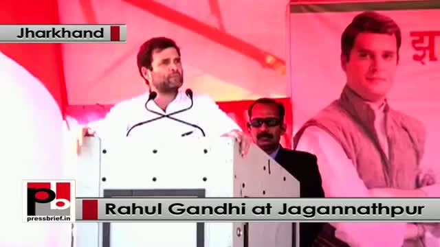 Watch Jharkhand polls At Jagannathpur, Rahul Gandhi slams PM Modi, NDA govt Video