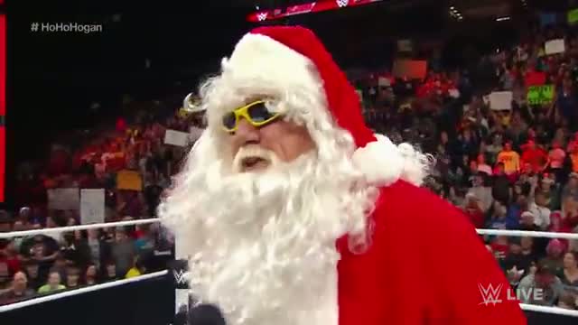 Watch Ho Ho Hogan kicks off Raw's Christmas festivities: WWE Raw, December 22, 2014 Video
