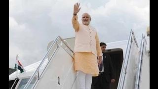 Watch PM Narendra Modi departing for Varanasi Video