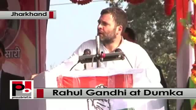Watch Jharkhand polls - Rahul Gandhi targets Modi during a rally in Dumka Video