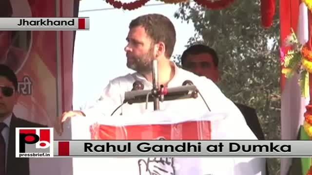 Watch Jharkhand polls - Rahul Gandhi slams Modi at a Congress poll rally in Dumka Video