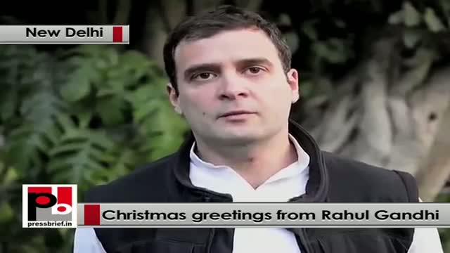 Watch Rahul Gandhi extends Christmas greetings Video