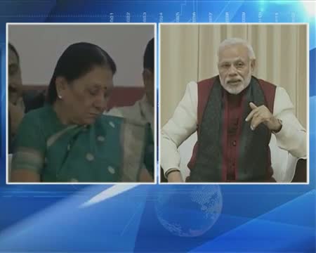 Watch PM Narendra Modi on Video Conference with Gujrat People Video