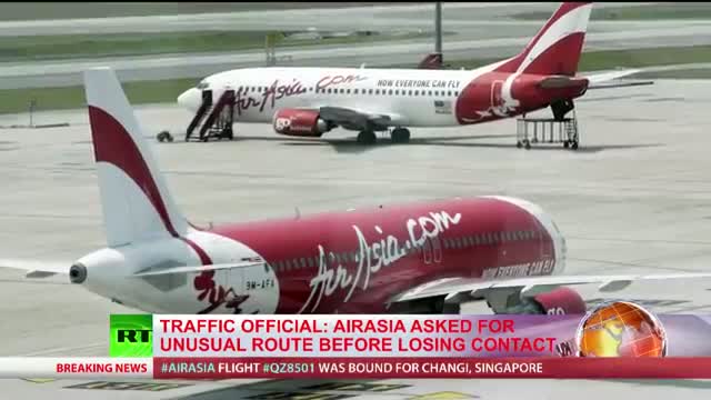 Watch AirAsia flight QZ8501 with 160+ on board goes missing after take-off video Video