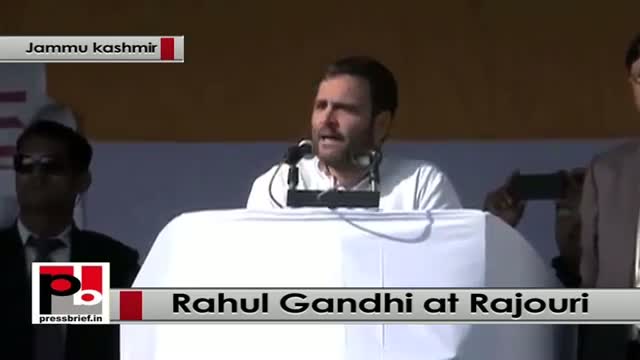 Watch J&K polls - At Rajouri, Rahul Gandhi attacks Modi, BJP Video