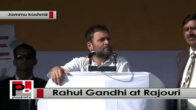 Watch J&K polls - Rahul Gandhi attacks PM Modi, NDA govt at Rajouri rally Video