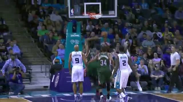 Watch NBA: John Henson Goes Over the Top Video