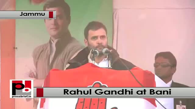 Watch Rahul Gandhi at Bani in J&K urges people to support Congress Video
