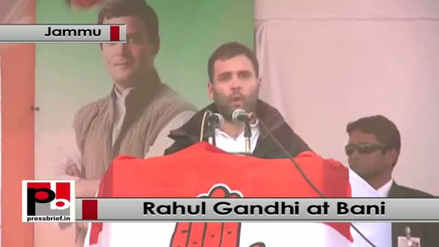 Watch Rahul Gandhi at Bani in J&K targets Modi, BJP Video