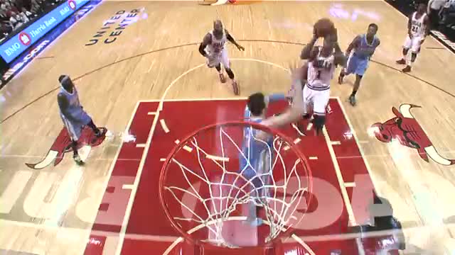Watch NBA: Taj Gibson Soars In for the Major Putback Slam Video