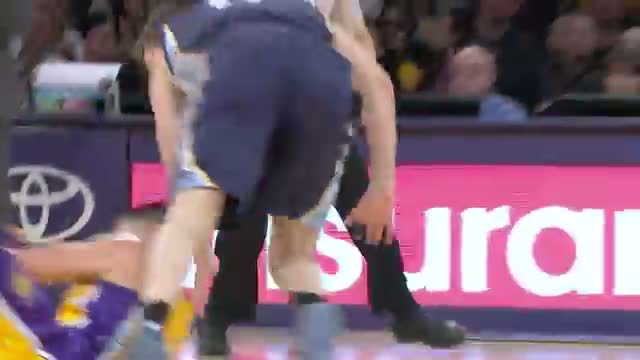 Watch NBA: Jeremy Lin's Diving Hustle Leads to the Ellington Smash Video
